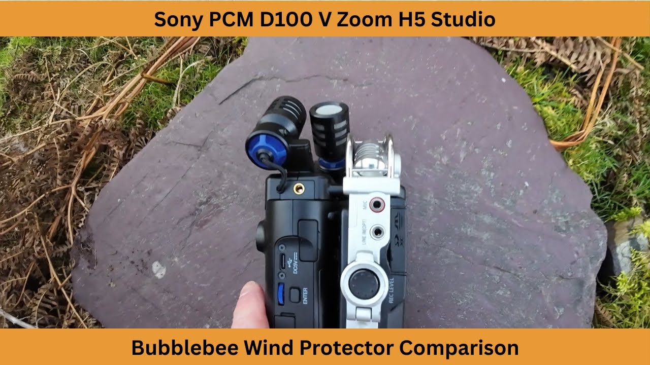 Zoom H5 Studio V Sony PCM D100 | Sound trials with Bubblebee SE Windkiller | A clear winner