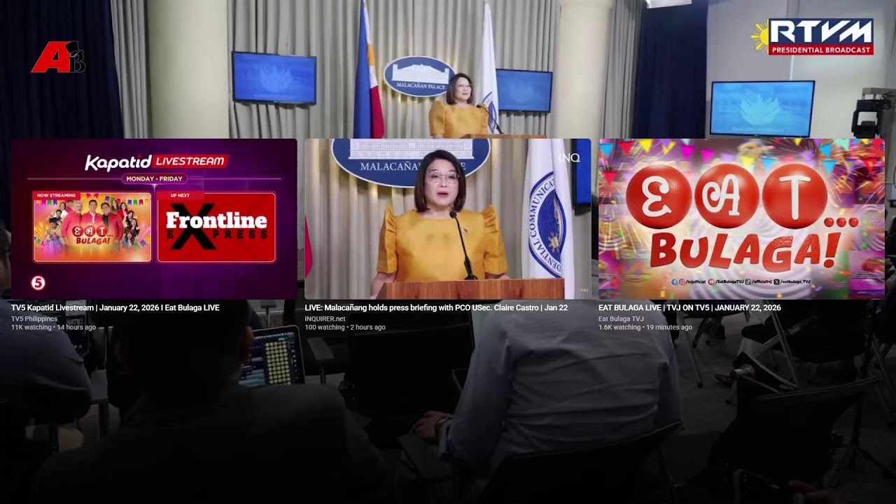 LIVE: Malacañang holds press briefing with PCO USec. Claire Castro