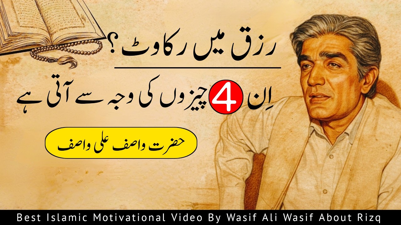 Rizq Mein Rukawat Ki 4 Bari Wajah | Wasif Ali Wasif Quotes | Islamic Motivational Bayan 2026