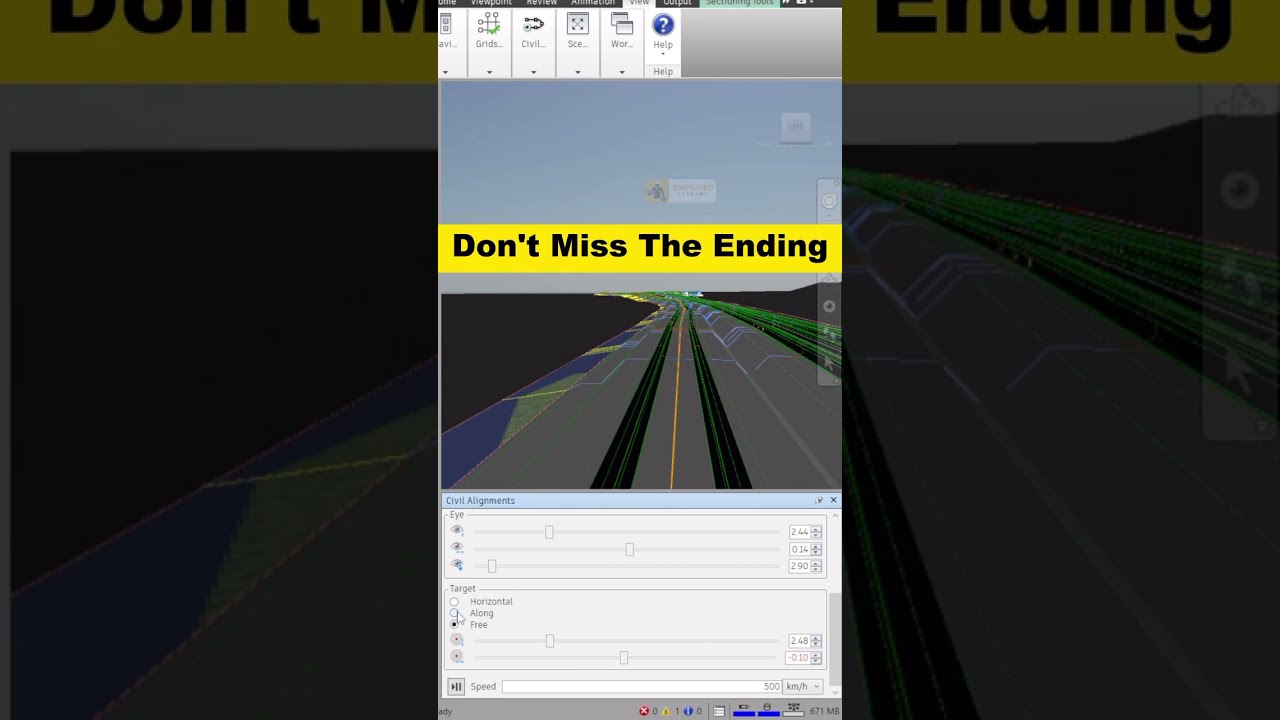 How to use civil alignments in Navisworks: