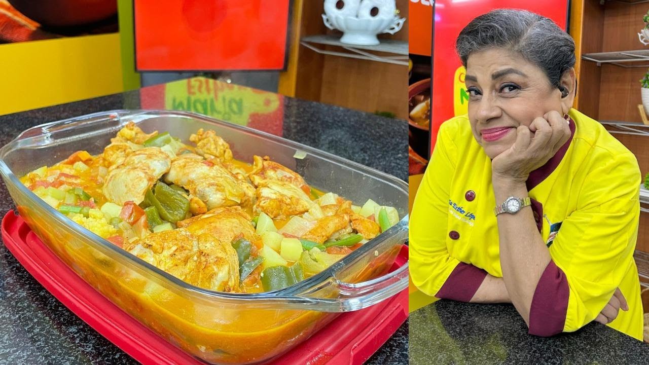 Pollo enverdurado navideño || COCINANDO CON MARÍA ESTHER