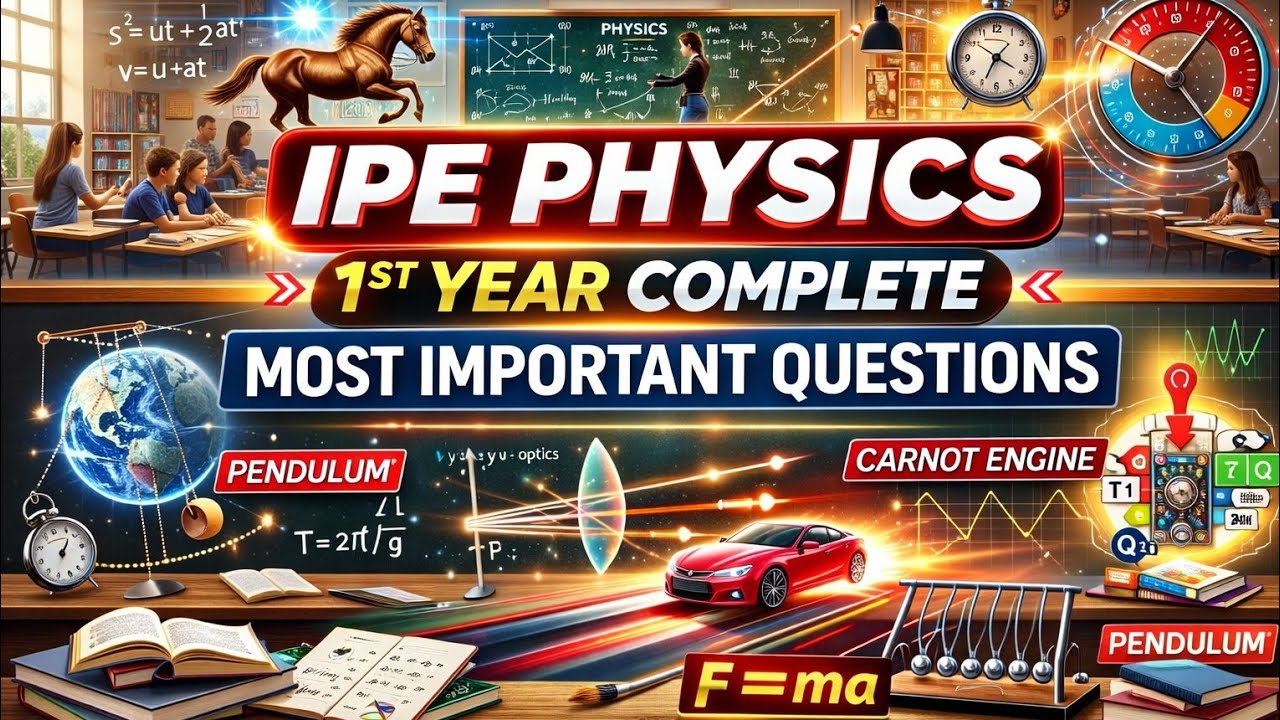 1ST YEAR PHYSICS ALL IMPORTANT QUESTIONS 
