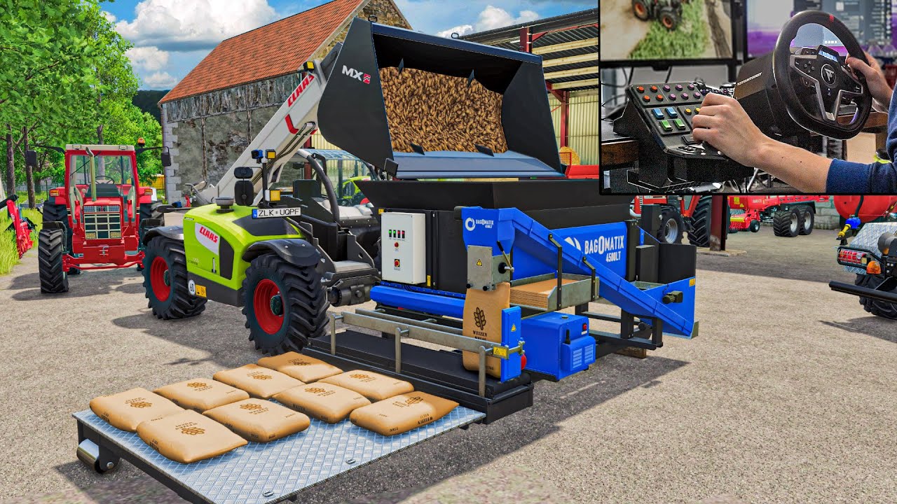 Поместите картофель в мешки на ферме | Farming Simulator 25