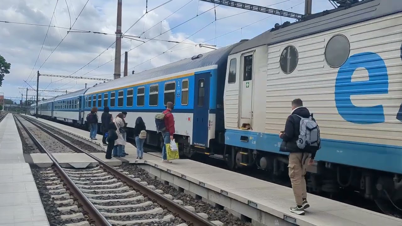 Sestřih vlaků Nymburk hlavní nádraží