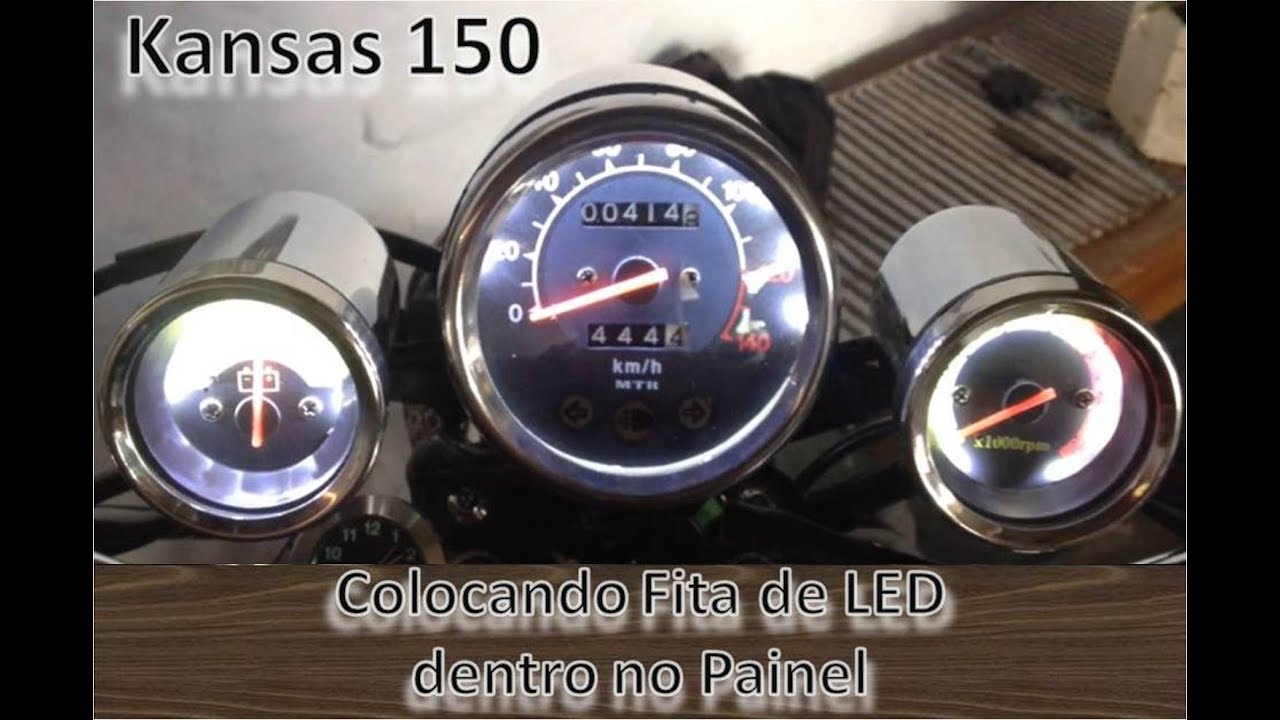 Colocando Fita de LED dentro do Painel da Kansas 150