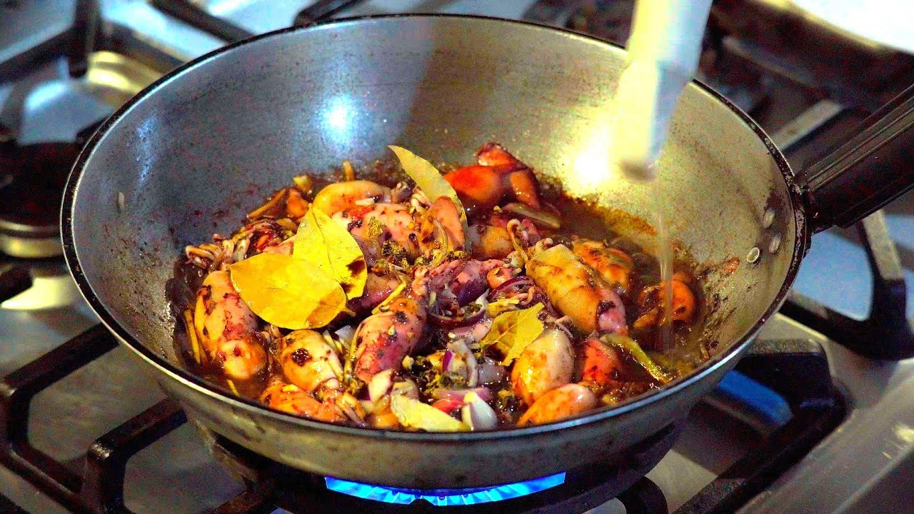 How to cook adobong pusit