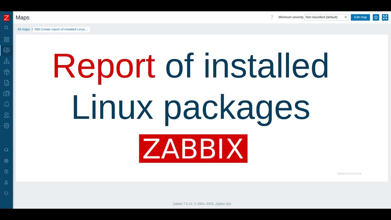 Create report of installed Linux packages, Zabbix