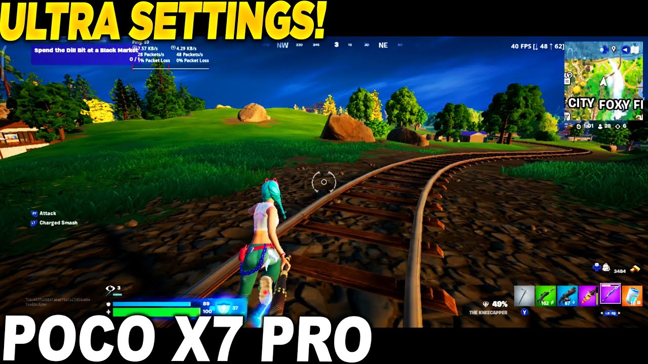 Fortnite Chapter 6 Poco X7 Pro Ultra 60FPS MediaTek Dimensity 8400