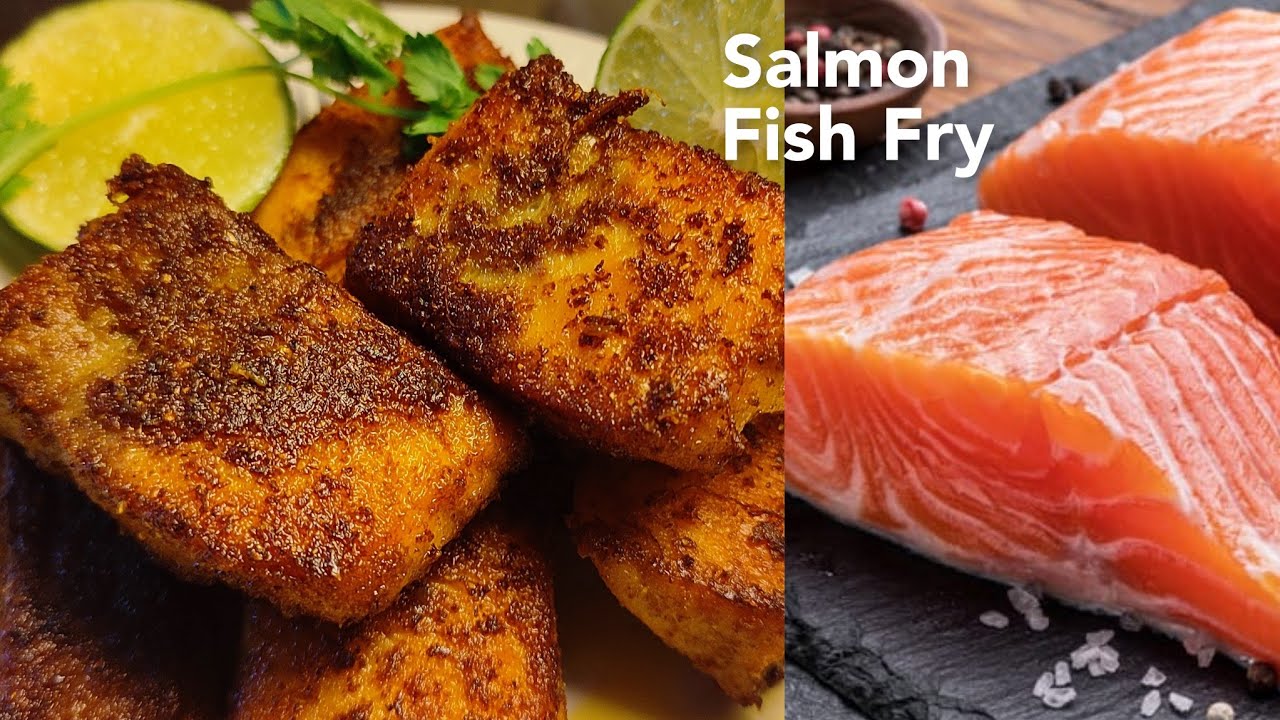 salmon recipe / Salmon Fish Fry | Indian Style Salmon Fish Fry Recipe | Quick And Easy Salmon Fish