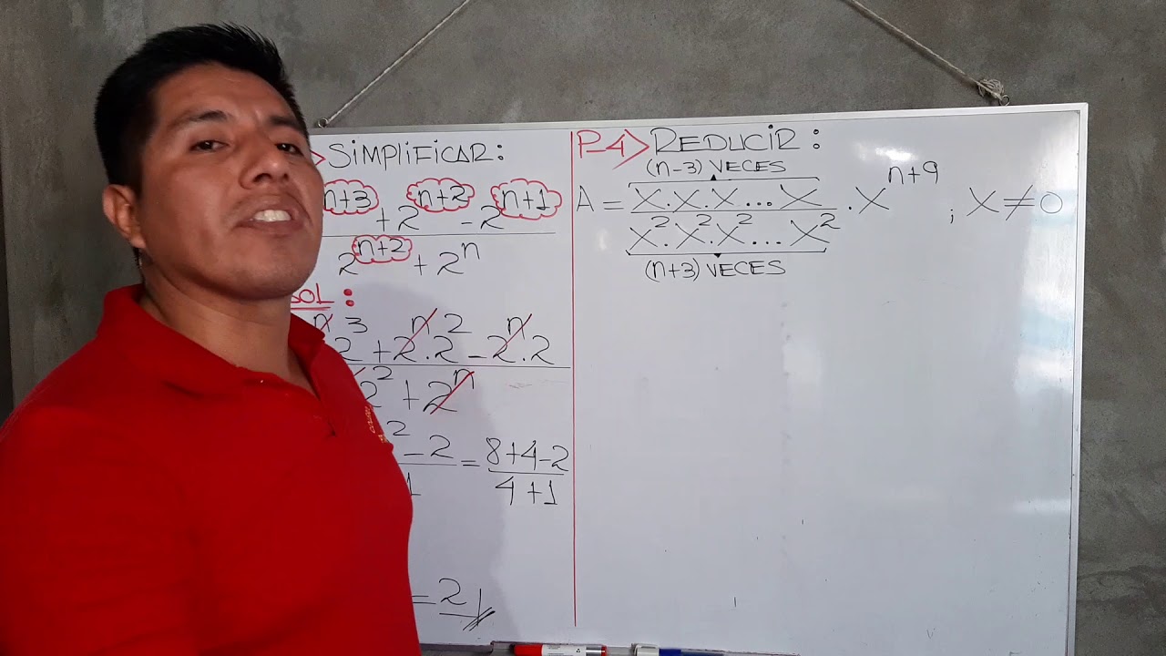 PROBLEMAS DE POTENCIACI&Oacute;N