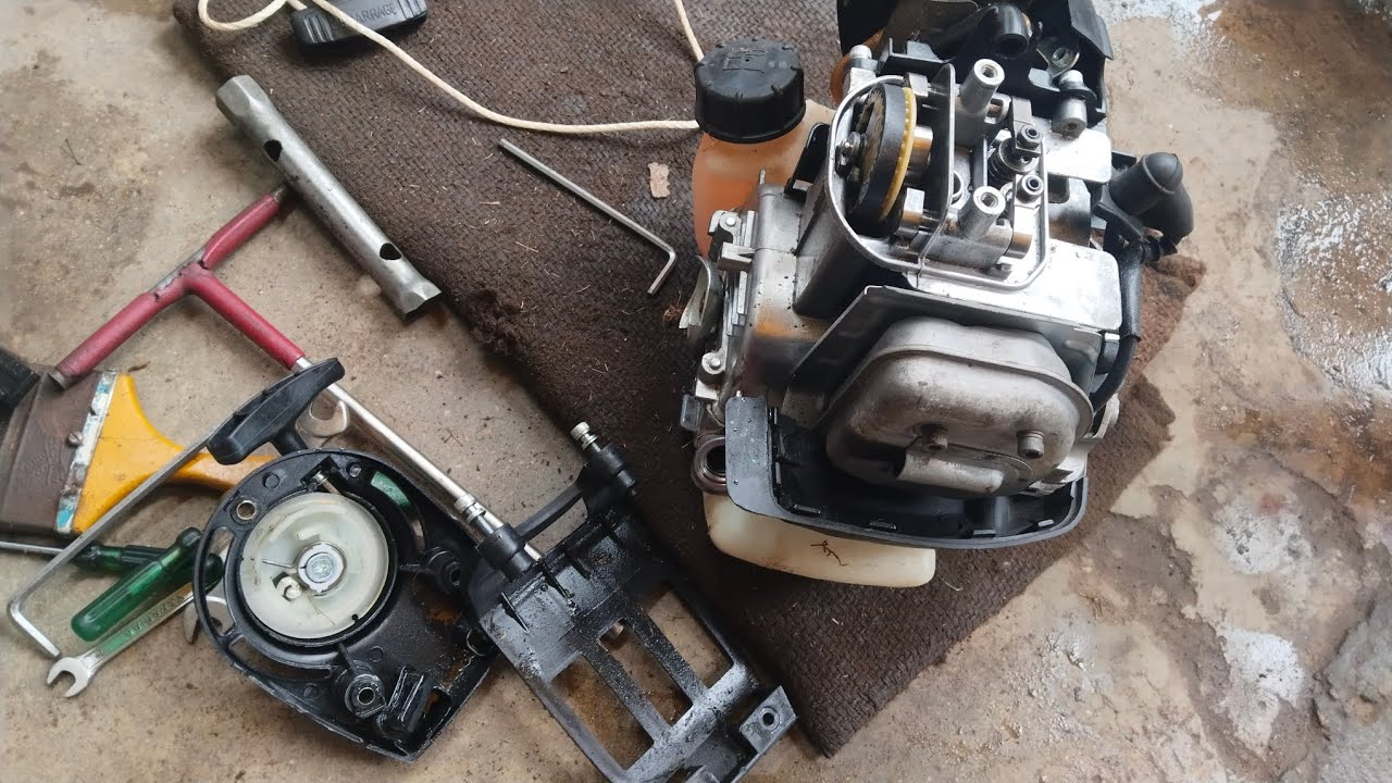 Brush cutter 4stroke piston fitting | Brush cutter 4 stroke repair#repair #brushbrushcutter #stroke 