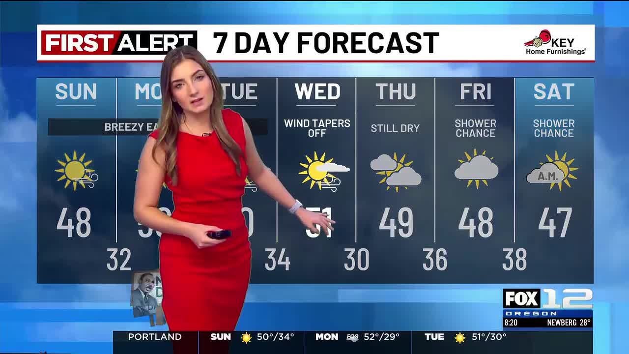Sunday morning weather forecast (1/18)