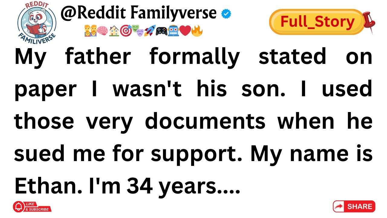 (Full Story)My father formally stated on paper I wasn't his son. I used those very documents when..