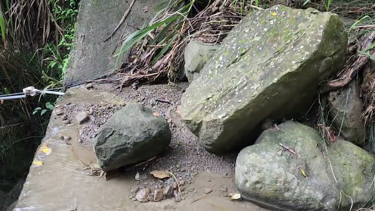 颱風後的水源頭清理，山上人家引水灌溉