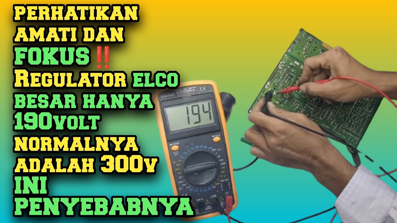 vlog 049 tv MATI TOTAL tegangan elco 400v DROP‼️