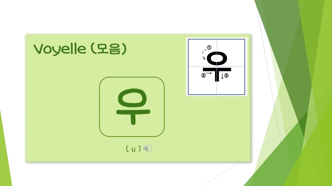 1-1. 10 Voyelles symples (기본모음)
