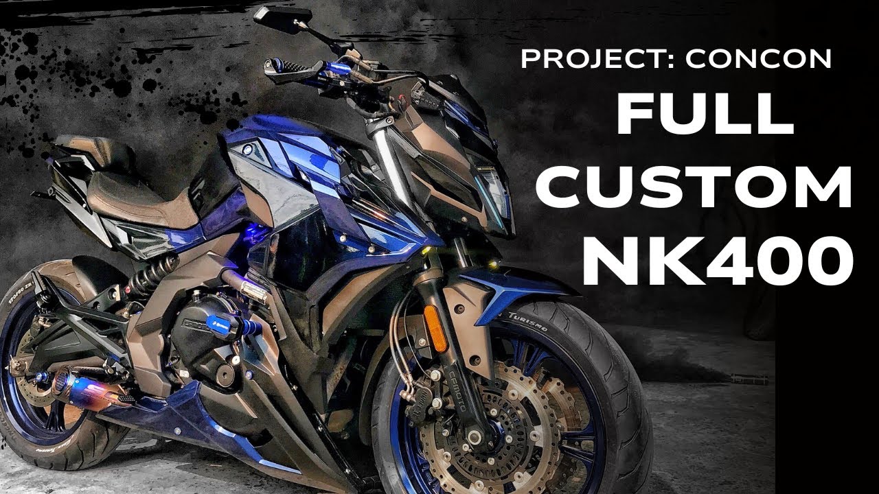 Кастомизированный CFMoto Nk400 | Проект: CONCON | Полные обвесы | Полный эпизод | MOTOFIED