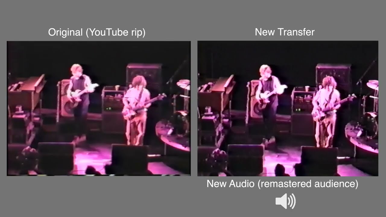 Phish (5/18/92) &ldquo;Glide&rdquo; New Transfer Comparison