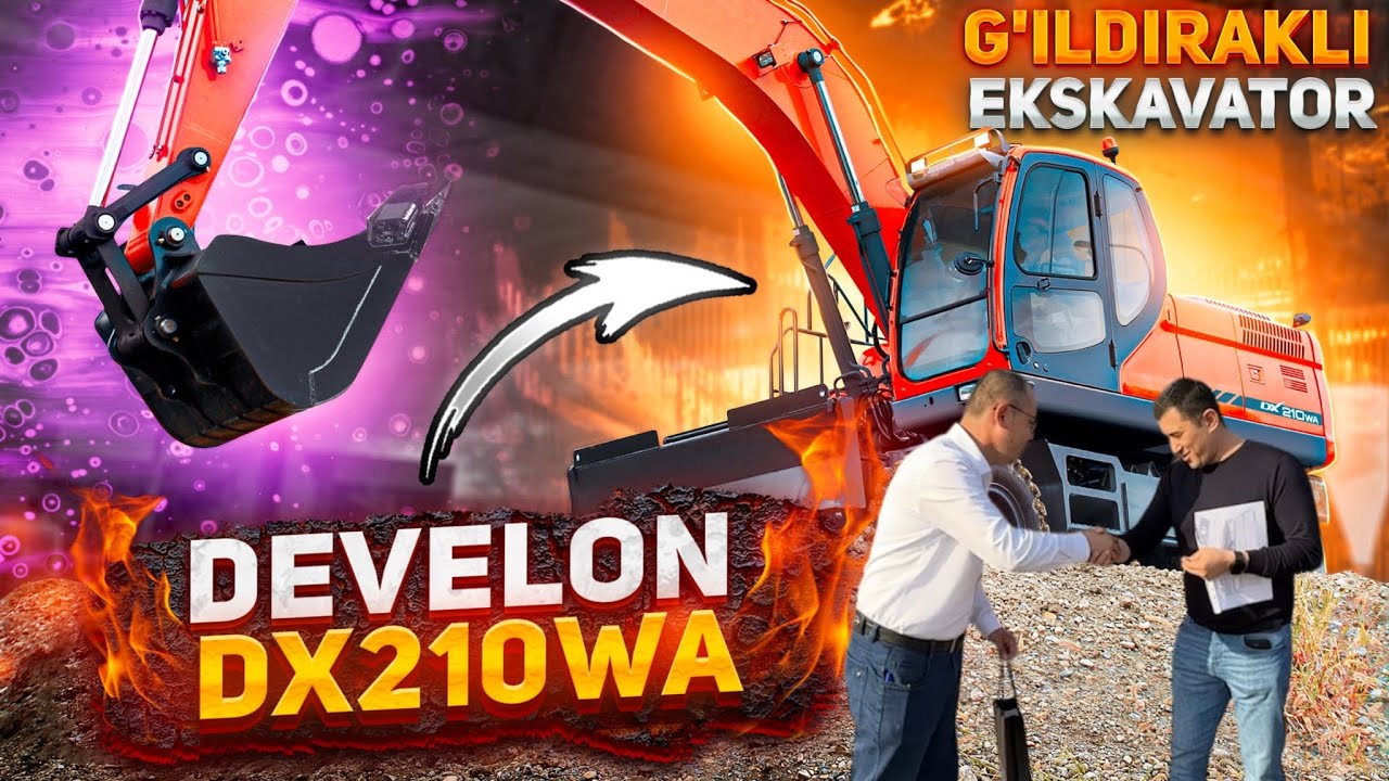 🚜 DEVELON DX210WA – Yangi Egasi Qo‘lida! 🔥 Ishga Tayyor!
