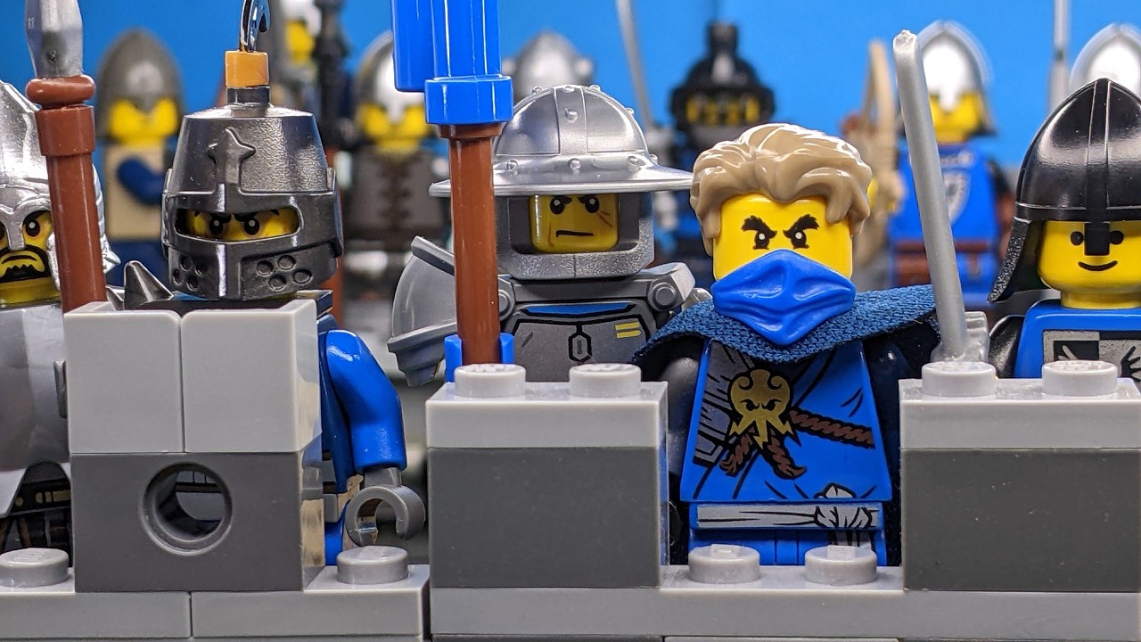 Lego Medieval Battle Castle Siege Kurth VS Traitin. (A Lego Castle Stop Motion Animation) #lego