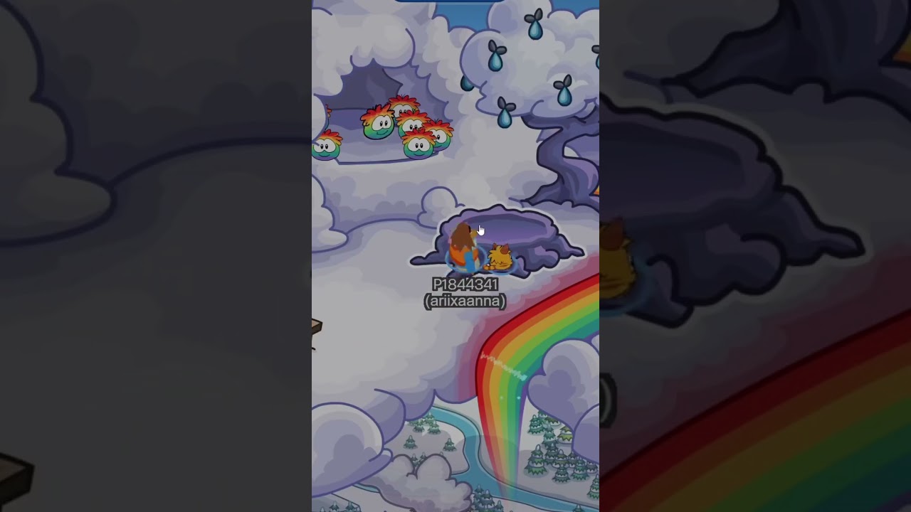 Rainbow 🌈 puffle❤️&zwj;🔥. #clubpenguin #cp #newcp #puffles