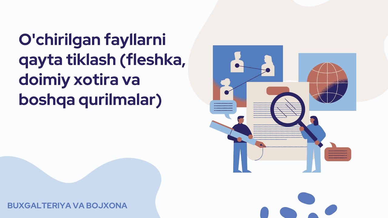 O'chirilgan fayllarni qayta tiklash (fleshka, doimiy xotira va boshqa qurilmalar) / Recuva dasturi