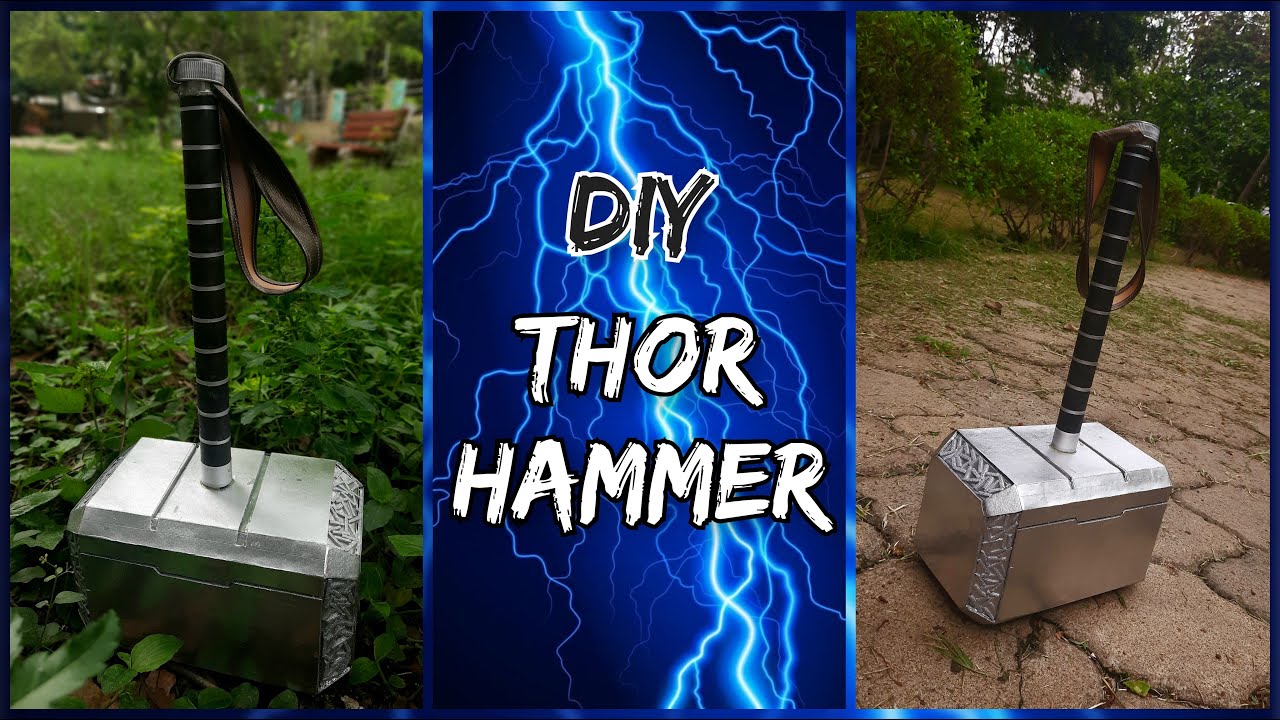 DIY Thor's hammer | How to make Thor's hammer | DIY Mjolnir | #cardboardcrafts | #thor |