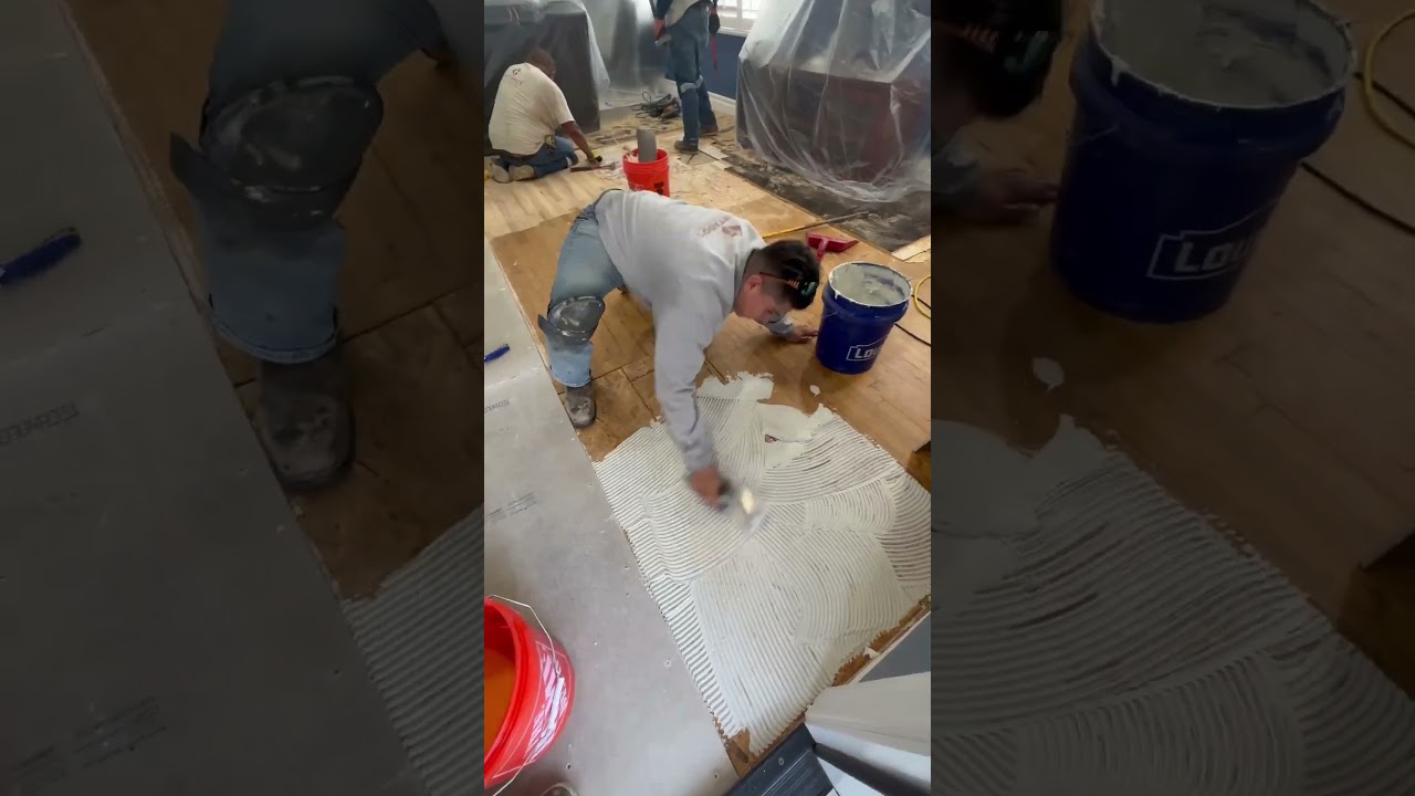 Preparation of Subfloor , Getting it Ready For Tile Installation #diy #tutorial #howto #construction