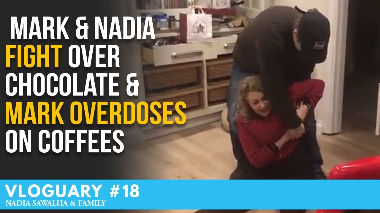 Vloguary 18 - Mark & Nadia FIGHT over CHOCOLATE & Mark OVERDOSES on COFFEES