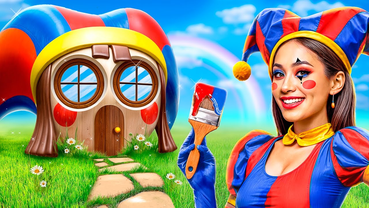 We Bouwen Een Geheim Tiny House Voor Pomni! The Amazing Digital Circus In Het Echte Leven!