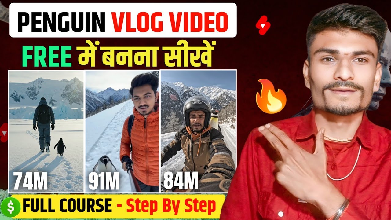Penguin AI Vlog Video Kaise Banaye | AI Video Kaise Banaye | Viral Penguin AI Video