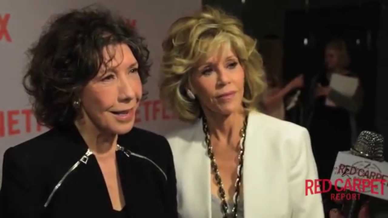 Lily Tomlin & Jane Fonda Interviewed at NETFLIX's Grace and Frankie 