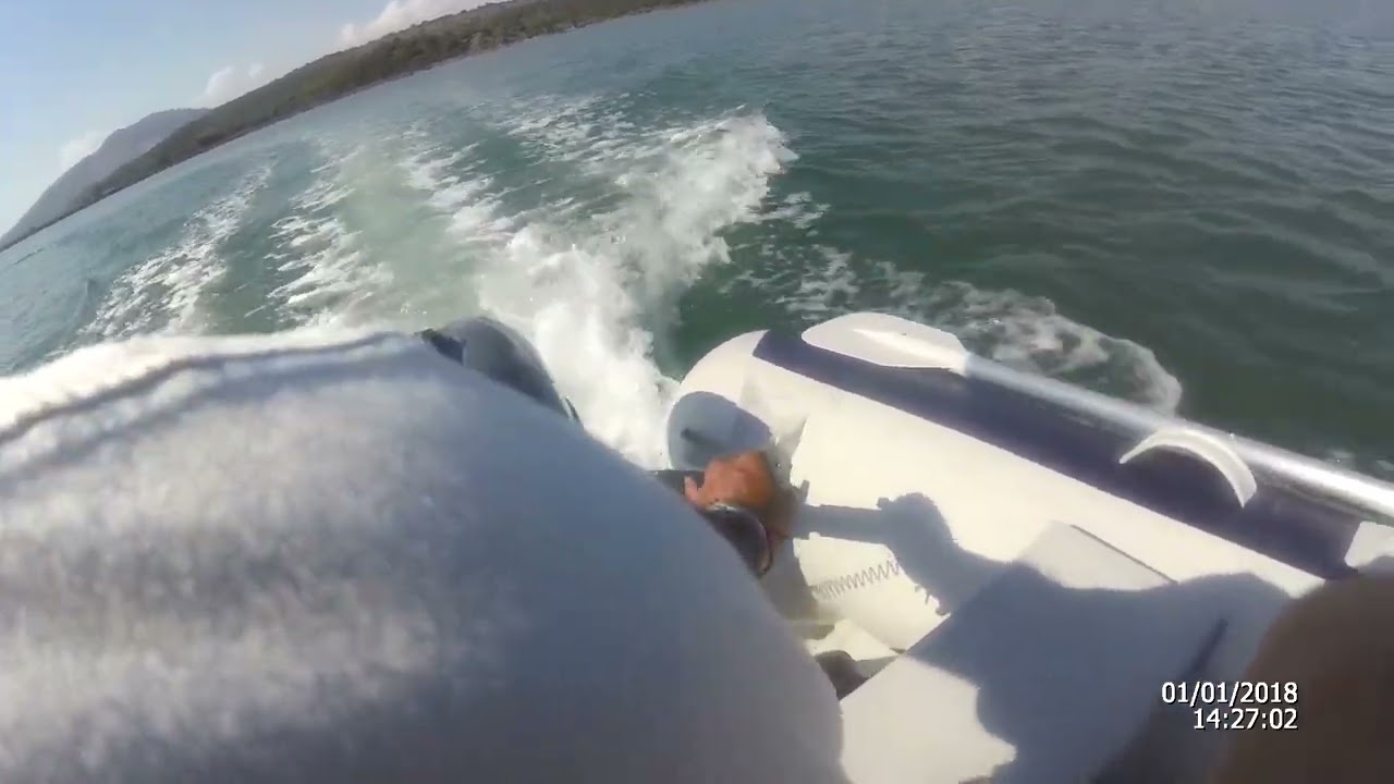 HONWAVE T32 ie3 with YAMAHA 6HP second run-speed test