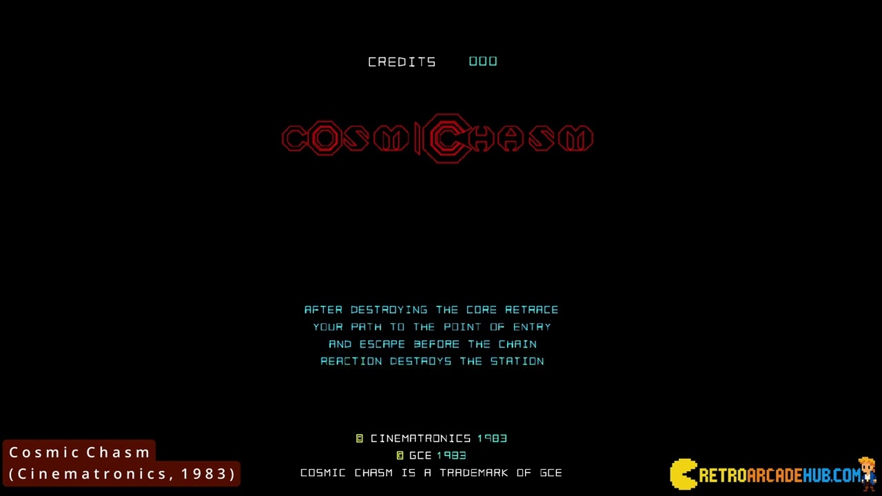 Cosmic Chasm (Cinematronics, 1983) for ARCADE