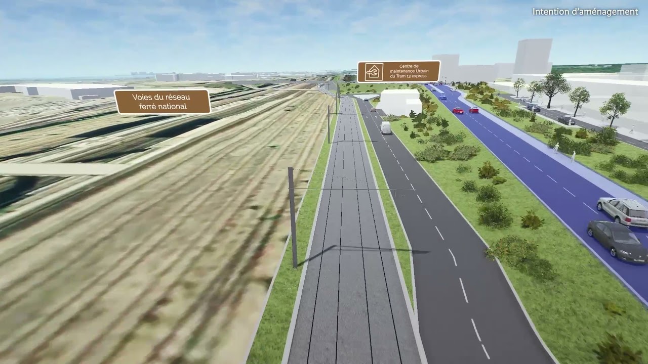 Tram T13- Prolongement Saint-Germain-en-Laye - Achères- Présentation du tracé