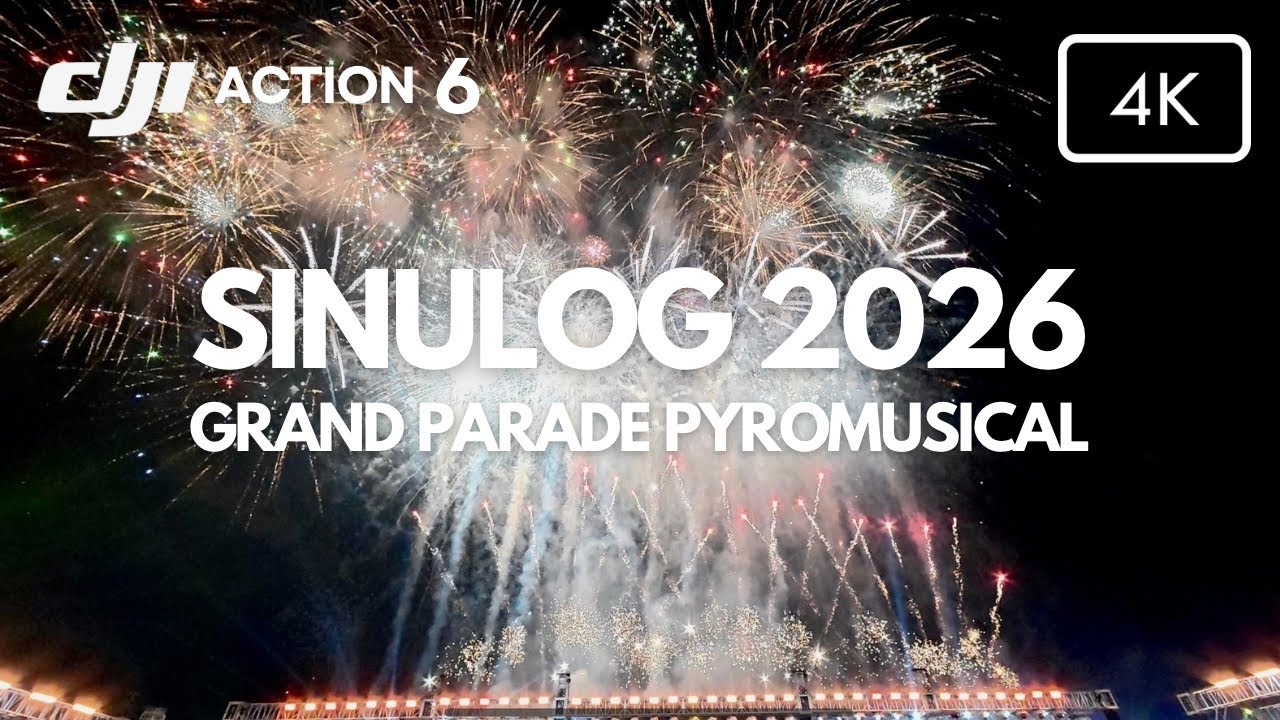 Sinulog 2026 Grand Parade Fireworks Display - DJI Osmo Action 6