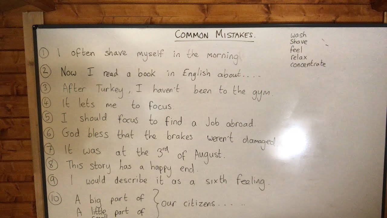 Common Mistakes 85
