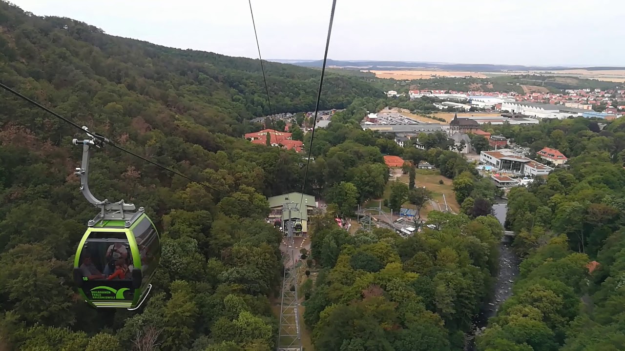 Kabinenbahn Hexentanzplatz Thale - Talfahrt