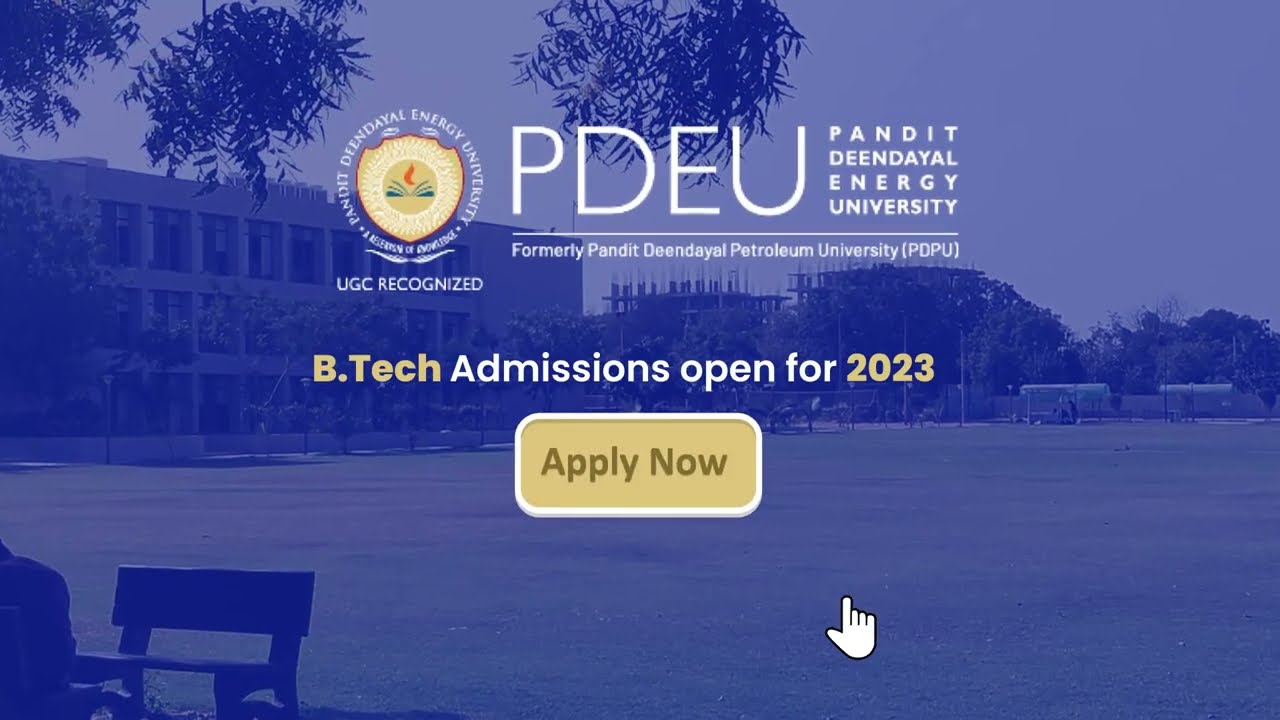 PDEU Admissions Open for B. Tech 2023