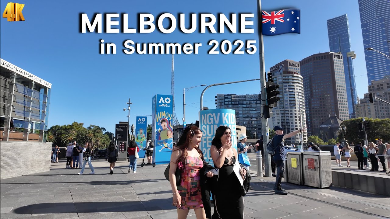 Experience Melbourne Australia in January 2025 4K Video