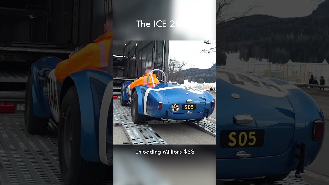 Million $$$ Classics beeing delivered to St. Moritz for #theice #ctype #shelbycobra