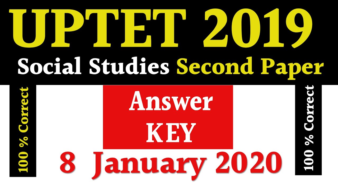 UPTET Answer Key 2019 Social studies || Social Studies || UPTET Second Paper