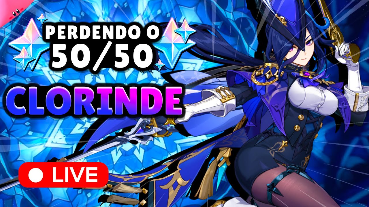 🔴 PERDENDO O 50/50 DA CLORINDE ✨😭 - Live de Genshin Impact