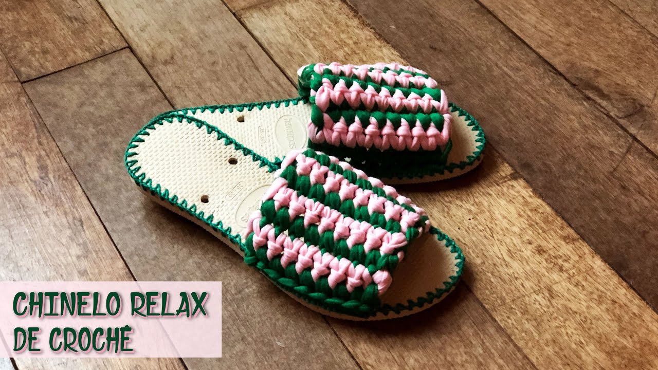 CHINELO RELAX DE CROCHÊ