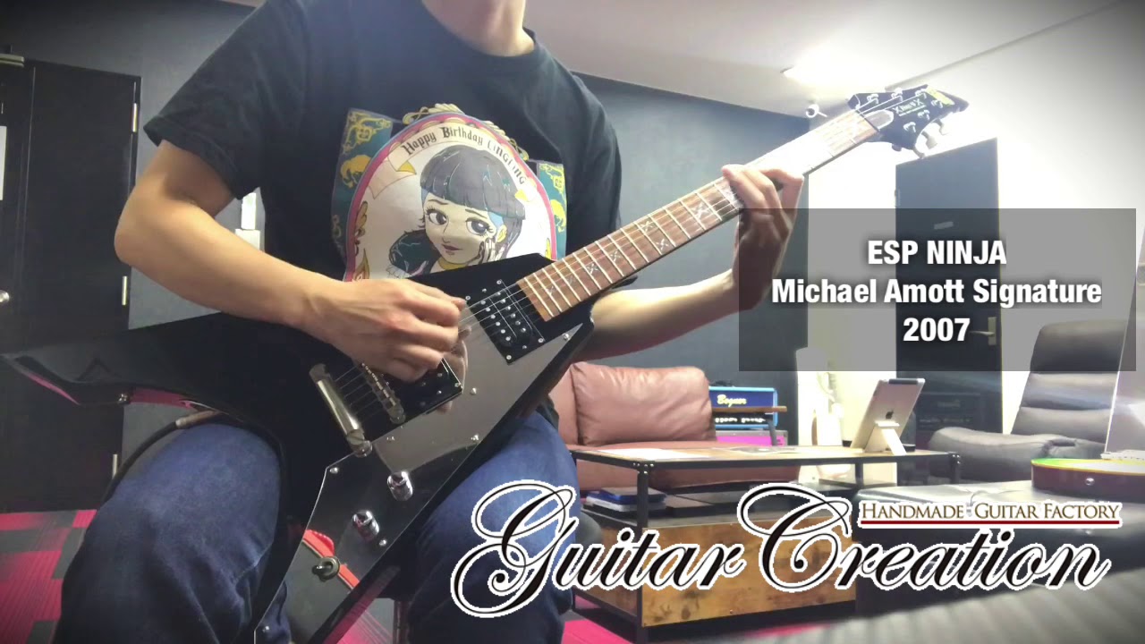 ESP NINJA 2007年製【Black】Michael Amott Signature Model w/Original Hard Case 3.12kg