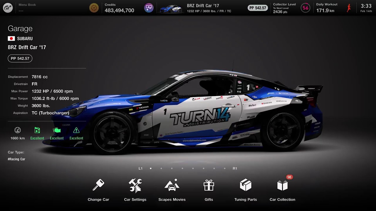 GT7　ドリフトCH