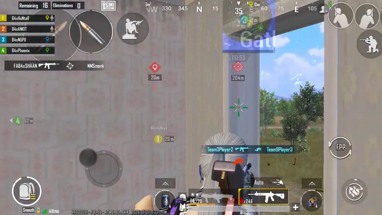 GSG RISING STARS R1 WWCD 🐓 NEW ZONE META  TEAM B4 B4xANKIT