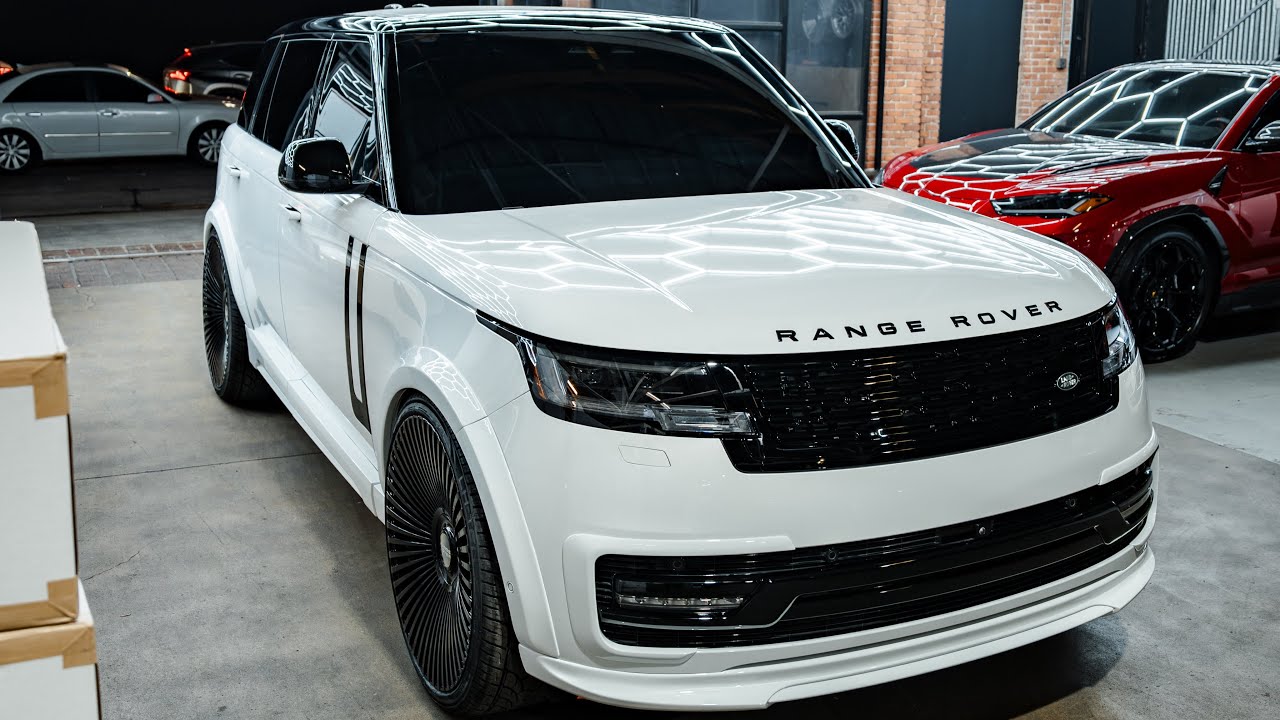 Широкий обвес RANGE ROVER + бежевый BRABUS G WAGON