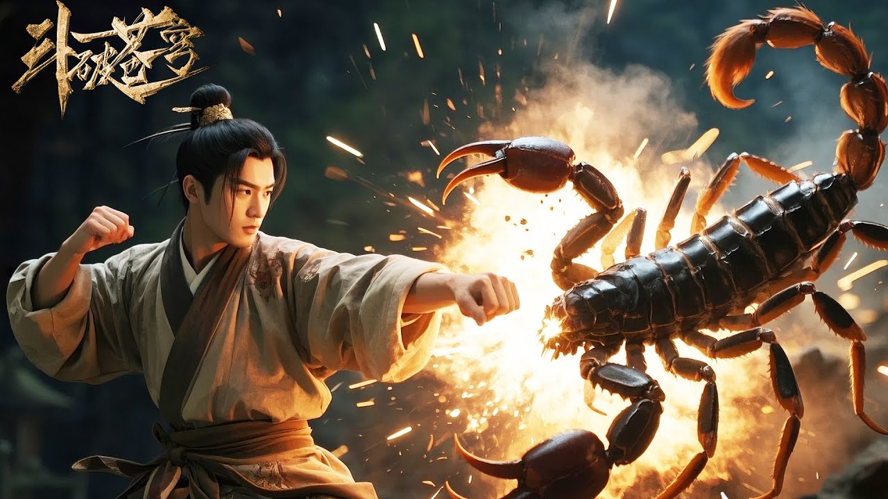 The useless boy challenged the scorpion and defeated it with one punch!