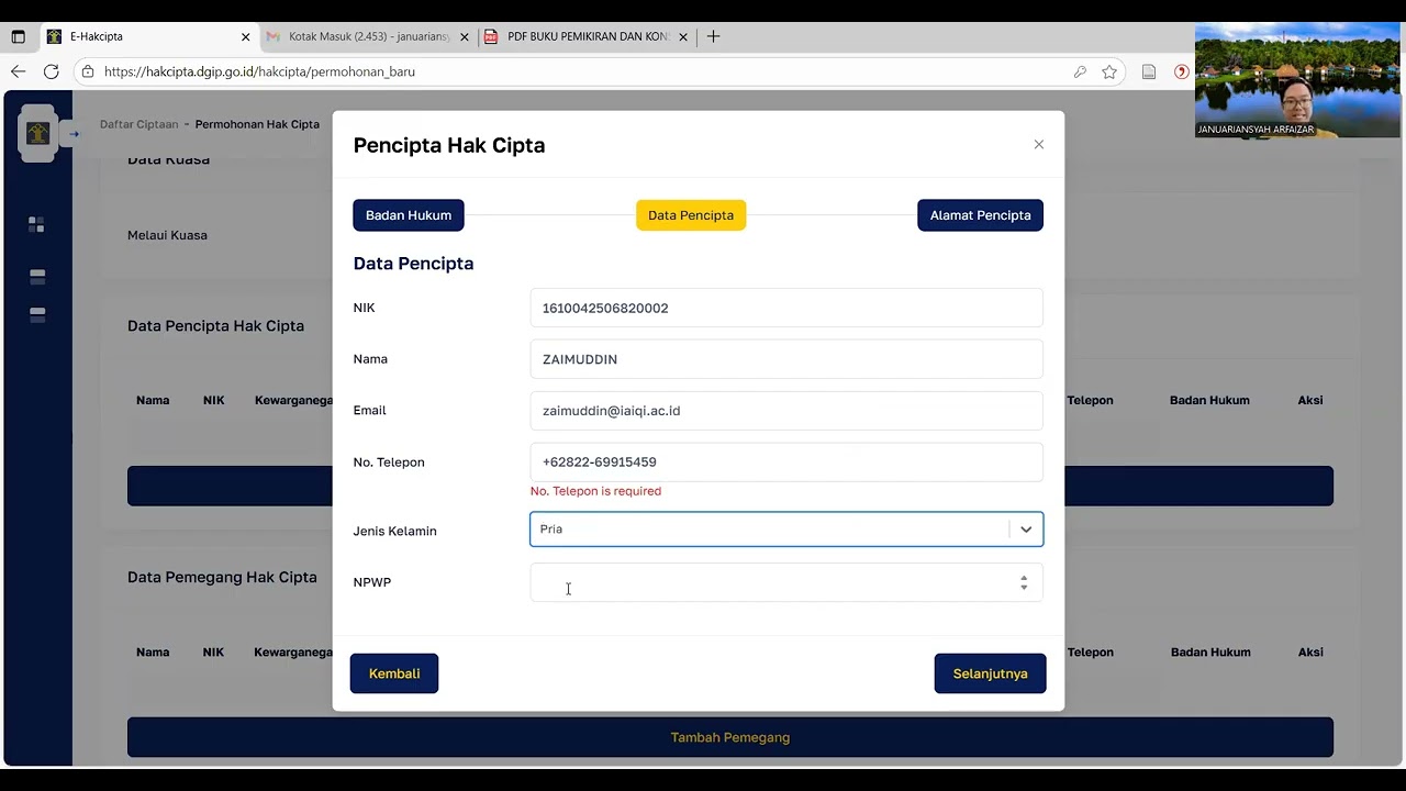 Tutorial Paling Lengkap: Cara Daftar Hak Cipta Buku - Online di DGIP (Dijamin Berhasil)
